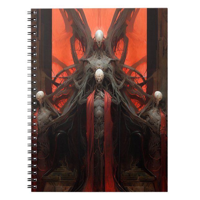 Demon Creatures Dark Fantasy Horror Notebook (Front)