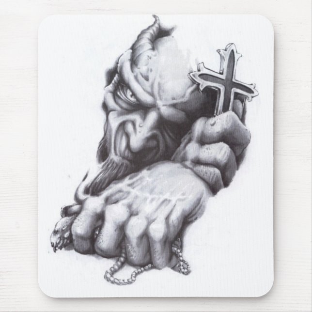demon cross mouse pad (Front)