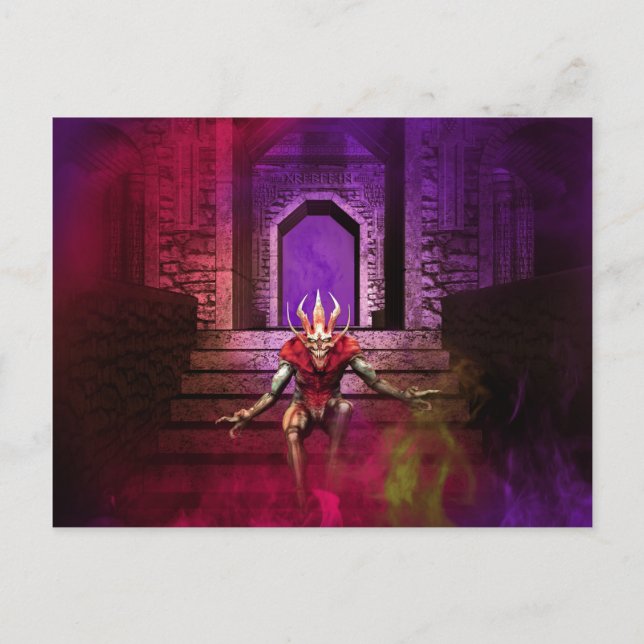 Demon Dance Postcard (Front)