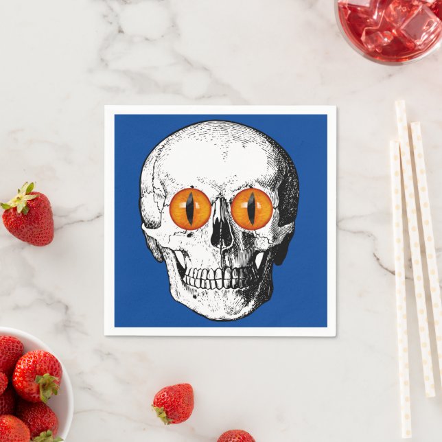 Demon Eyed Skull Napkin (Insitu)