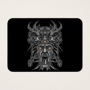 “Demon Face Aesthetic Mask Design”