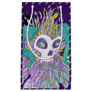 Demon Feathers Spooky Monster Small Gift Bag