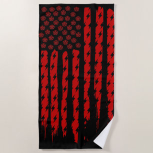 Demon Flag Beach Towel