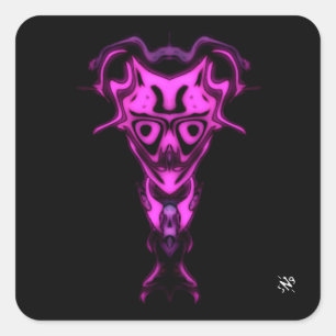 Demon from the Underworld's bust v0 Square Sticker