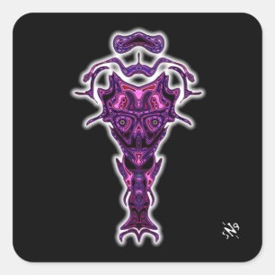 Demon from the Underworld's bust v1.3 Square Sticker