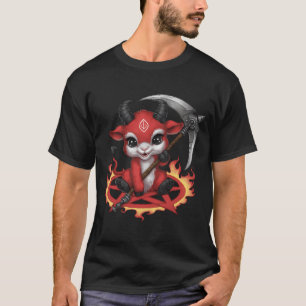 Demon Goat Scythe Kawaii Kawaii Goth Satanic Baby T-Shirt