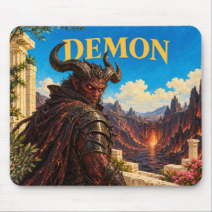 Demon, Gothic Fantasy Monster Mouse Pad