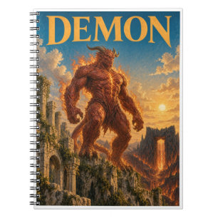 Demon, Gothic Fantasy Monster Notebook