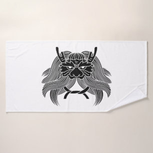 Demon helmet bath towel