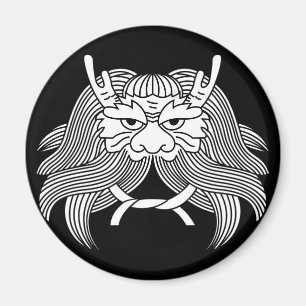 Demon helmet magnet