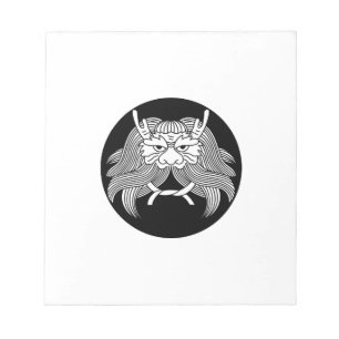 Demon helmet notepad