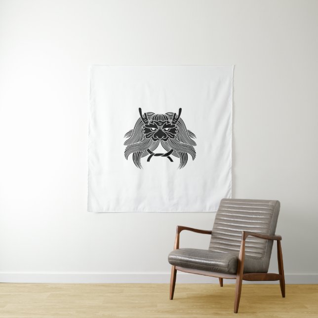 Demon helmet tapestry (In Situ)