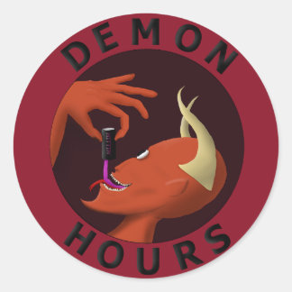Demon Hours Classic Round Sticker