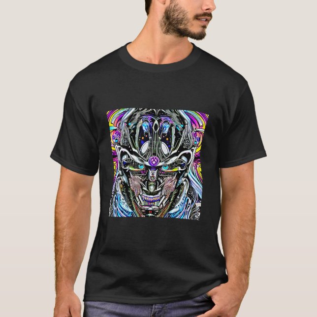 Demon Illustration Colourful Demons T-Shirt (Front)