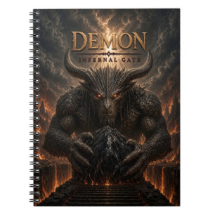 Demon Infernal Gate Dark Cinema Notebook
