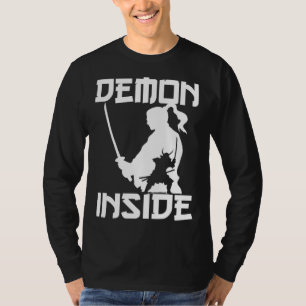 Demon Japanese Warrior Samurai Katana Sword Japan T-Shirt