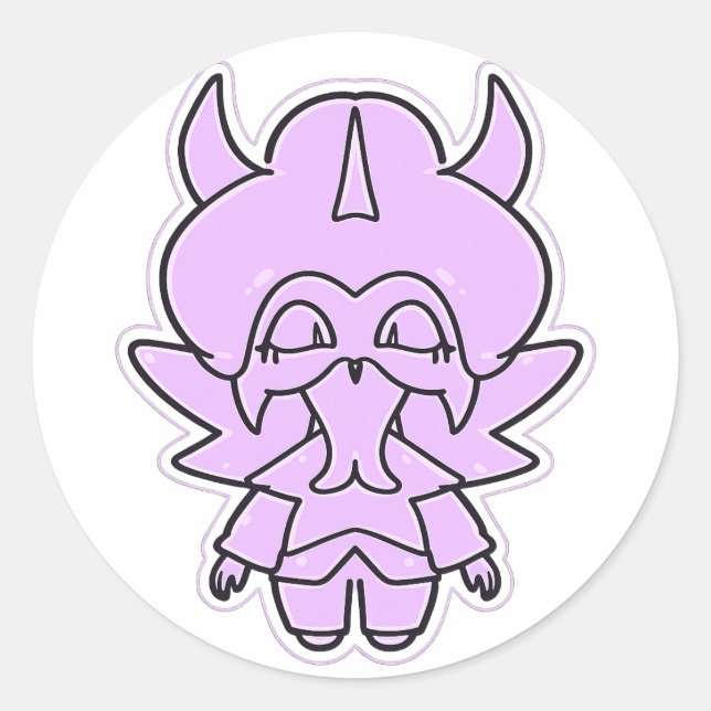 Demon Kageko Fantasy Creature Sticker (Front)