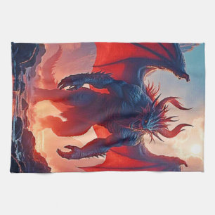 Demon King: Eternal Dragon Shadow Art Tea Towel