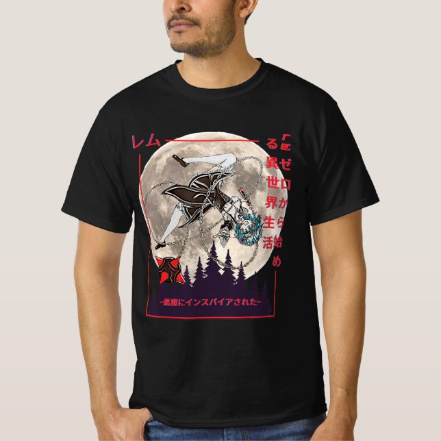 Demon Maid Japanese Anime Manga Style  T-Shirt (Front)