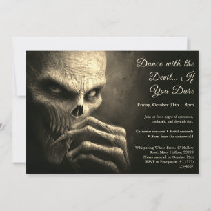 Demon Night Halloween Costume Party Invitation
