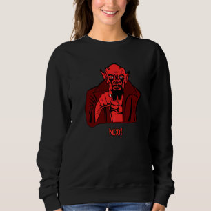Demon pointing Next devil demonic scary Sweatshirt