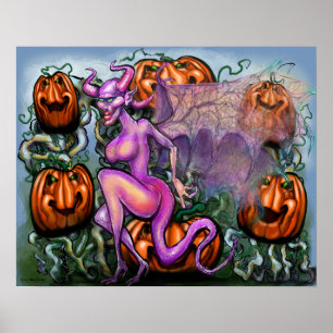 Demon Pumpkins Poster