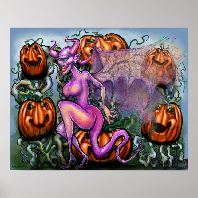 Demon Pumpkins Poster (Front)