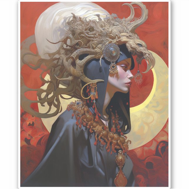 Demon Queen Fantasy Art (Front)