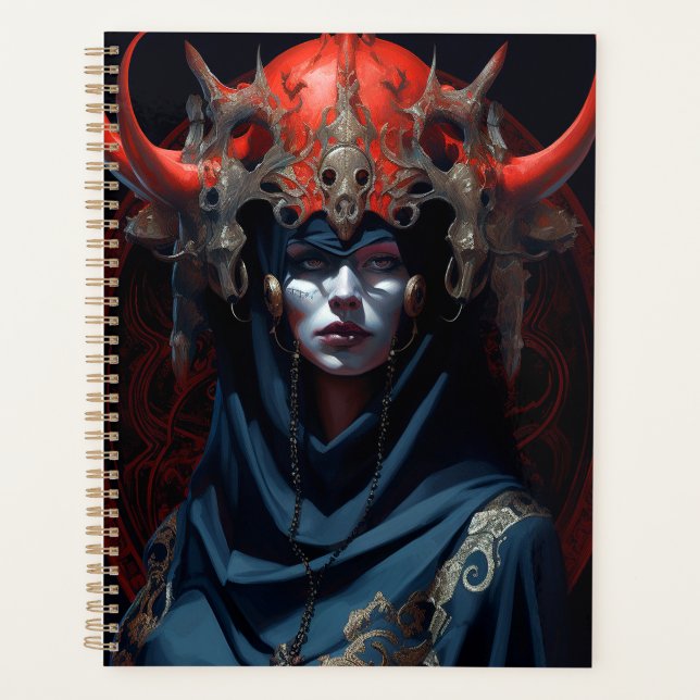 Demon Queen Fantasy Art Planner (Front)