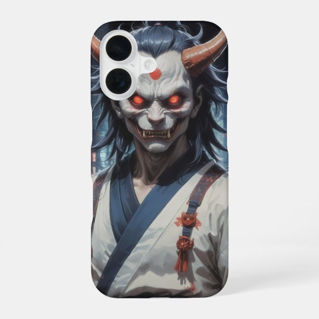 Demon Samurai iPhone 16 Case (Back)