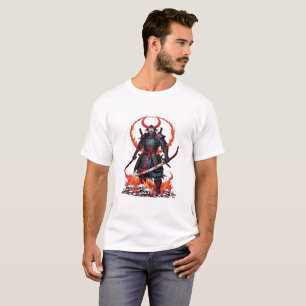 Demon Samurai – Undead Warrior Halloween Design T-Shirt