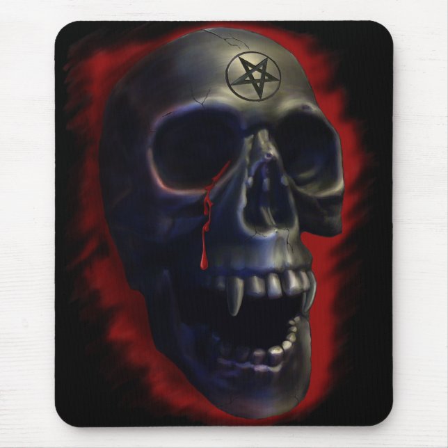 Demon Skull 1 Mousepad (Front)