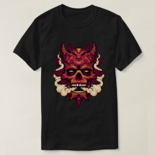 Demon Skull Exhaling Smoke T-Shirt