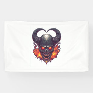 Demon Skull Firestorm Banner