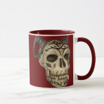 Demon Skull Goth Mug