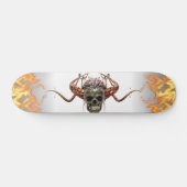 Demon Skull Helmet Horns Skateboard (Horz)