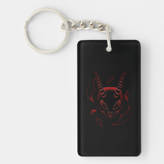 demon skull key ring