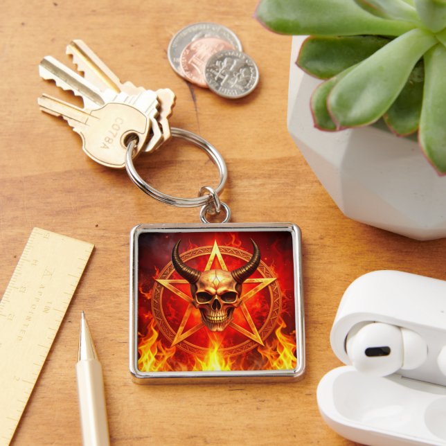 Demon Skull Keychain (Desk)