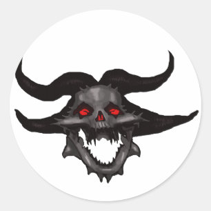 Demon Skull Stickers