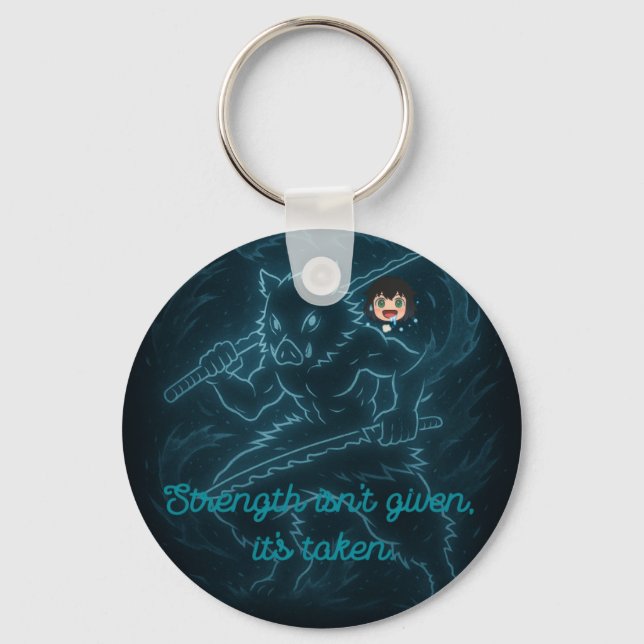 Demon Slayer Inosuke inspired Key Ring (Front)