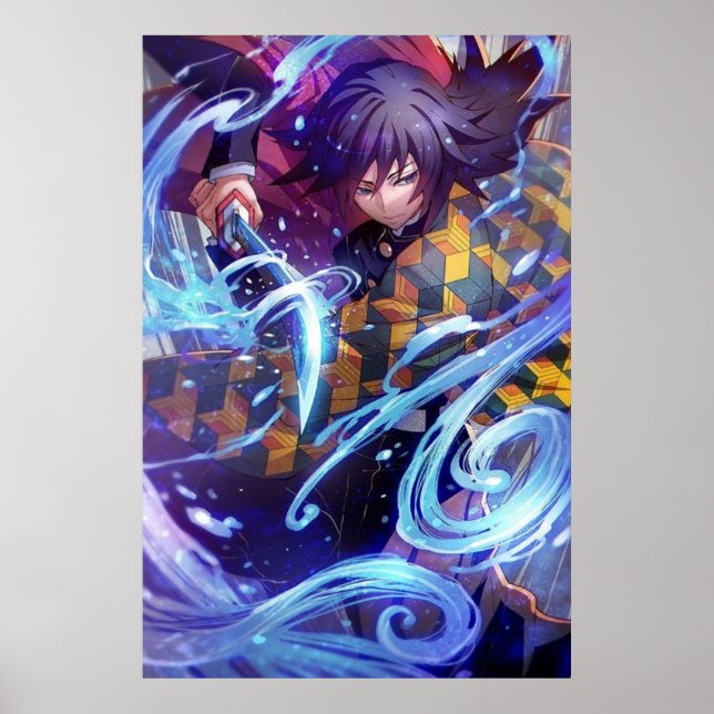 Demon Slayer Kimestu no Yabai Giyu Tomioka Poster (Front)