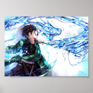 Demon Slayer  Kimetsu No Yaiba  Tanjiro Poster