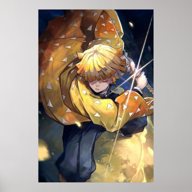 Demon Slayer  Zenitsu Agatsuma 1 Poster (Front)