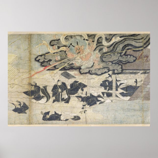 Demon Thunder, Tenjin Shrine, Kamakura Period Poster (Front)