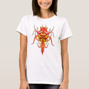 Demon Tribal Tattoo Design T-Shirt