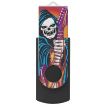 Demon with Flaming Guitar