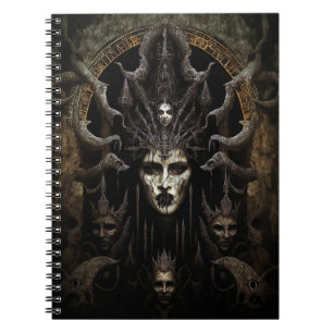 Demon Woman Monster Horror Art Notebook