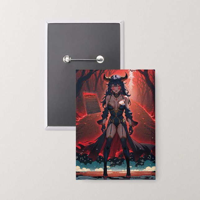 Demoness with Contact at Crossroads, Anime Demon (Front/Back)