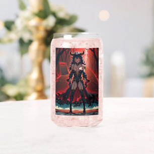 Demoness with Contact at Crossroads, Anime Demon Can Glass