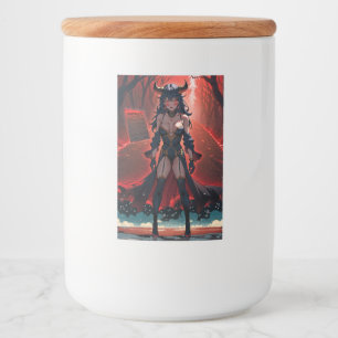 Demoness with Contact at Crossroads, Anime Demon Food Label